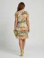 Nohea | Structured Abstract Knee Length Dress