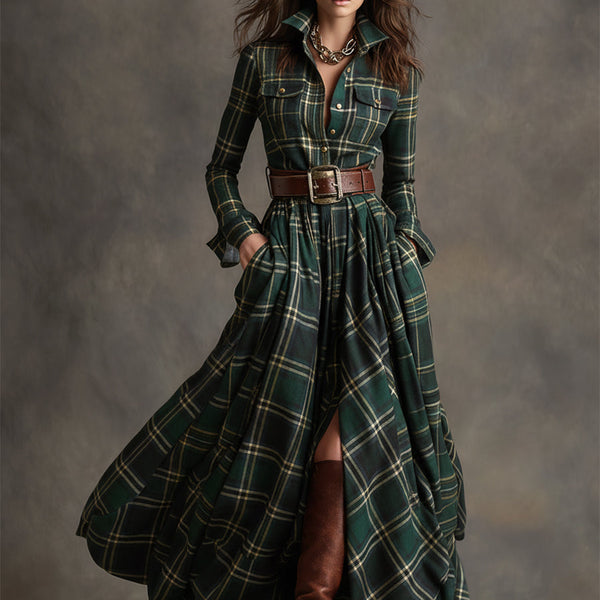 Mireline - Classic Button-Up Shirt Dress