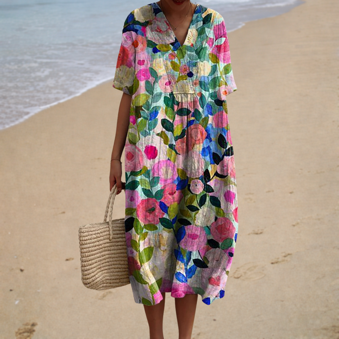 Célestine | Long Floral Dress