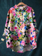 Dona | Floral Garden Printed Shirt