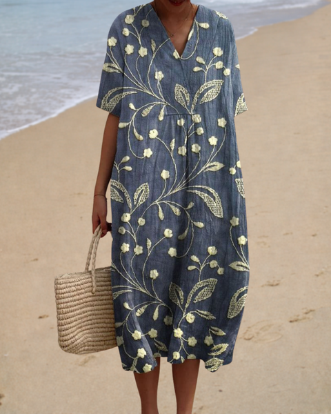 Élora | Bohemian Midi Dress