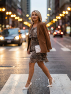 Briar | Animal Print Knee Length Dress