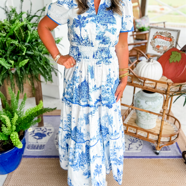 Eliza | Classic Toile Maxi