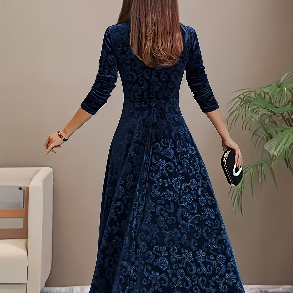 Nicola™ Elegant Velvet Dress