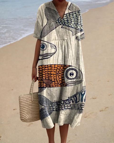 Bérénice | Artistic Midi Dress