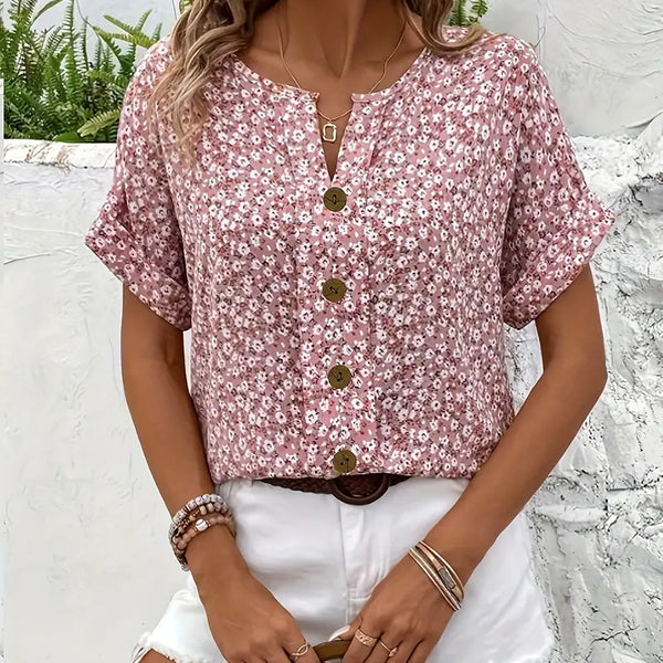 Verna™ | Stylish Floral Print Blouse