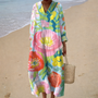 Élise | Bohemian Floral Maxi Dress