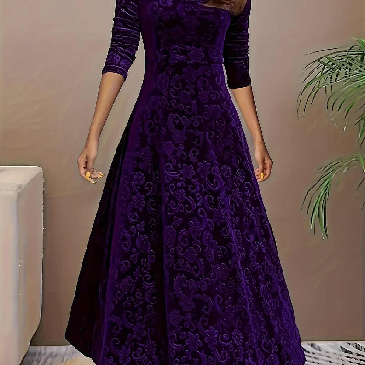 Nicola™ Elegant Velvet Dress