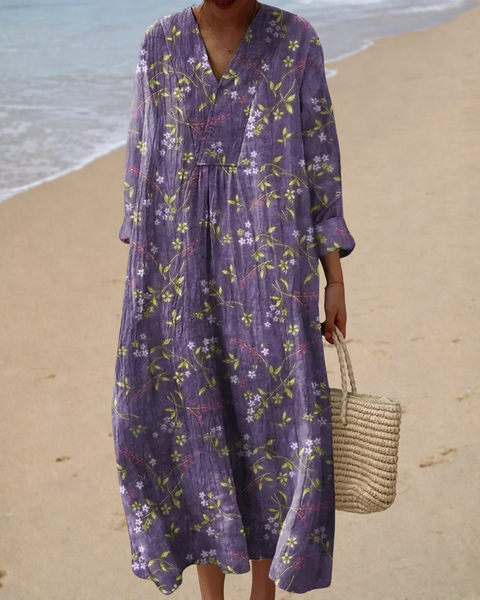 Solène | Long Floral Dress