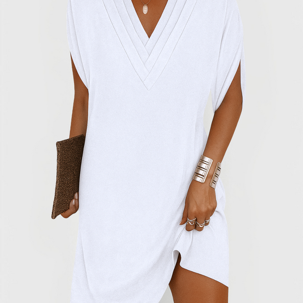 Rachel™ | V-Neck Casual Mini Dress