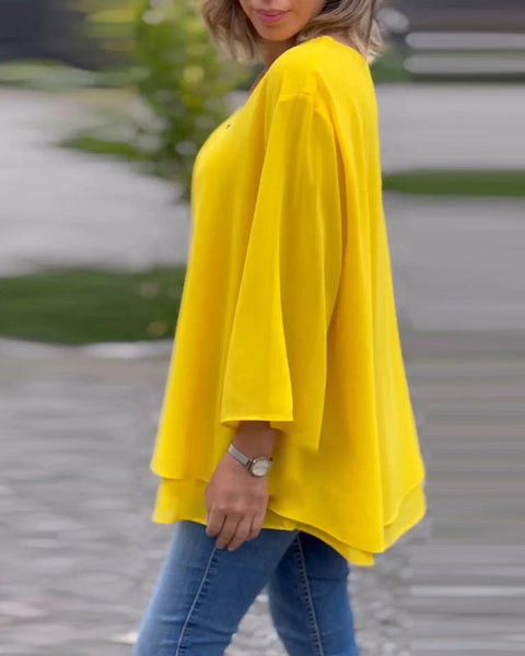 Lorelai | Chiffon Zipper Blouse