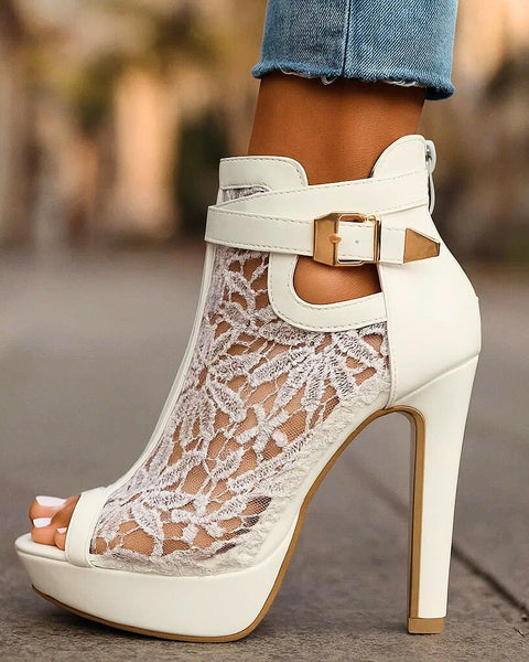 LILIANA LACE HEELS