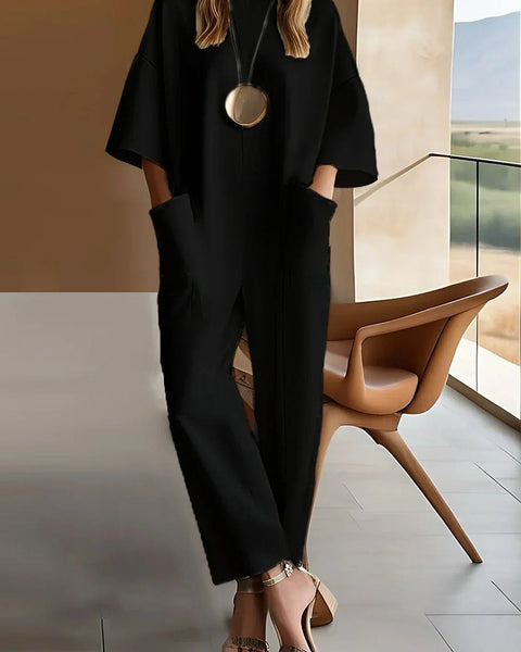 Emmy™ Elegant Short-Sleeve Jumpsuit