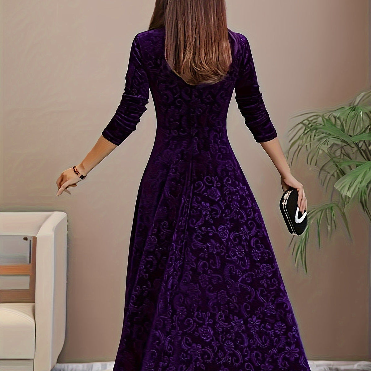 Nicola™ Elegant Velvet Dress