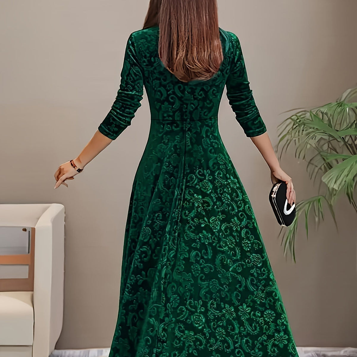 Nicola™ Elegant Velvet Dress