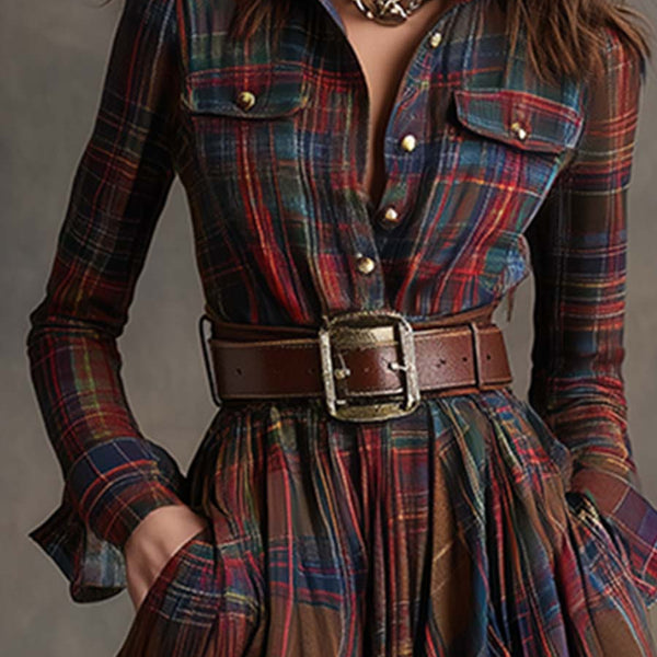 Mireline - Classic Button-Up Shirt Dress