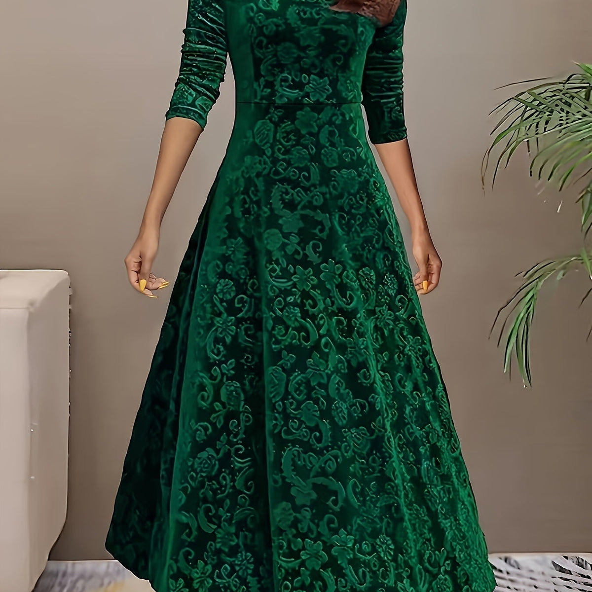 Nicola™ Elegant Velvet Dress