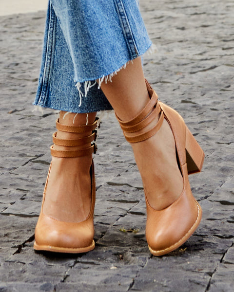 Ariana |  Triple Buckle Heels