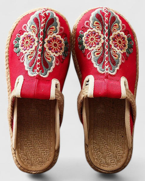 Marousse | Comfortable Handmade Floral Mules