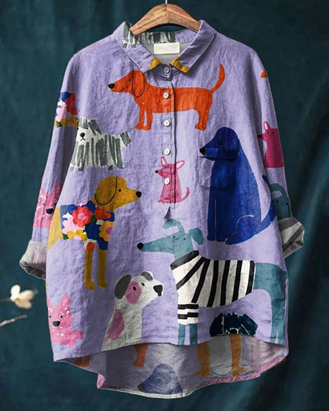 Emma | Colorful Pups Shirt