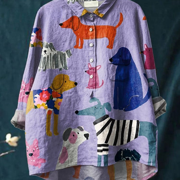 Emma | Colorful Pups Shirt