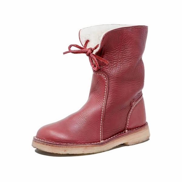 Women's Casual Leather Mid-Calf Boots