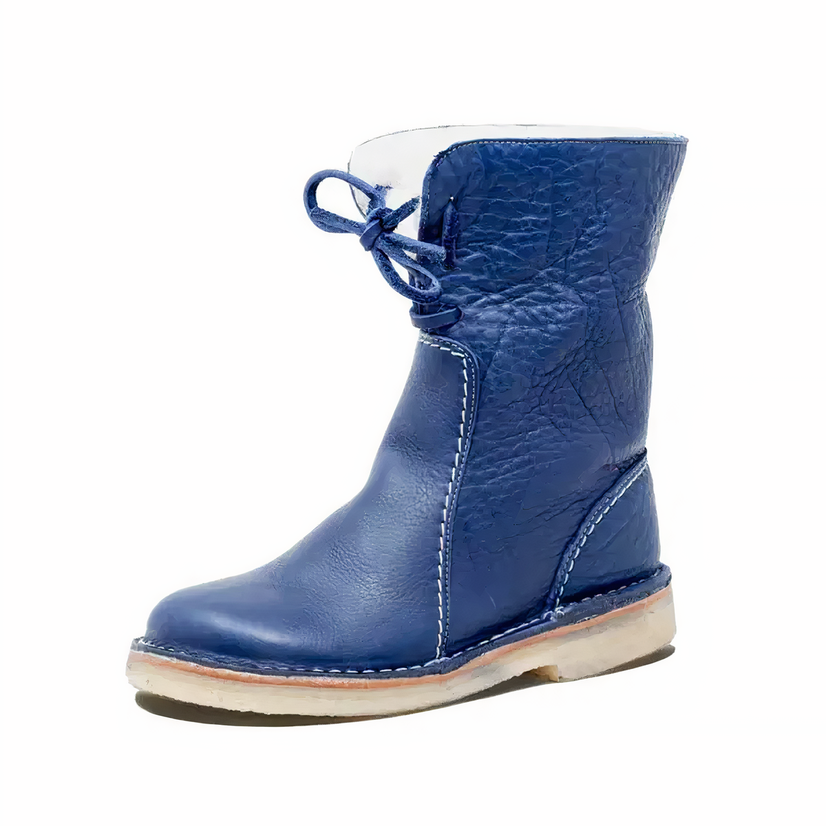 Women's Casual Leather Mid-Calf Boots