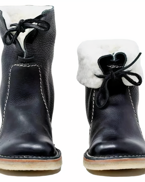 Women's Casual Leather Mid-Calf Boots