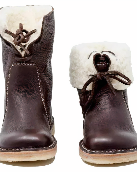 Women's Casual Leather Mid-Calf Boots