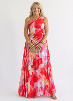 Ellis & Johnson™  | Vibrant Tropical Evening Dress