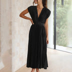Ellis & Johnson™  | Timeless Pleated Midi Dress