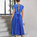 Ellis & Johnson™  | Timeless Pleated Midi Dress
