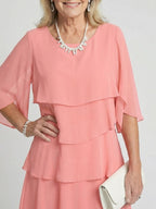 Brent | Layered Tier Midi Dress