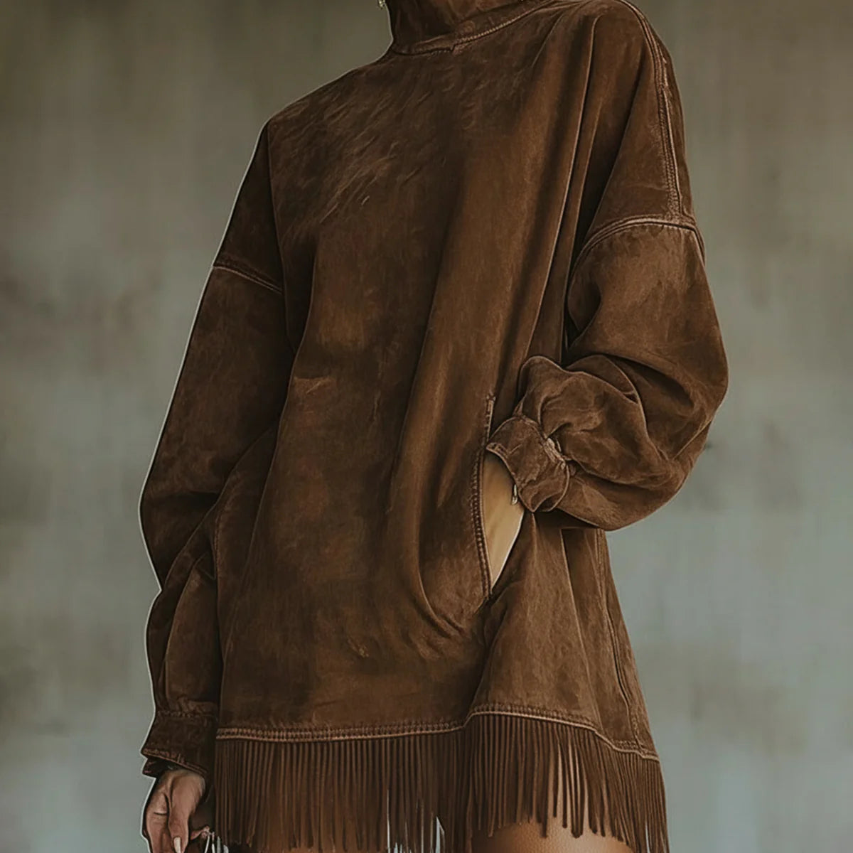Sheri | Cozy Fringe Dress