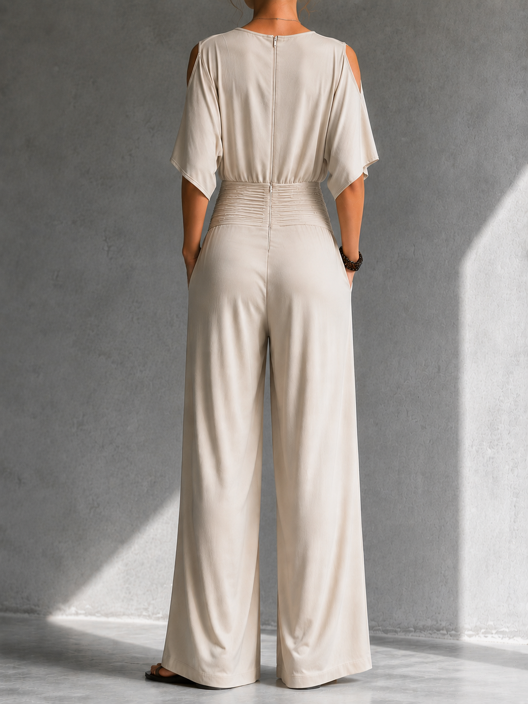 Elise™ — Wide-Leg Wrap Jumpsuit