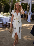 Ellis & Johnson™  | Elegant Wrap Dress