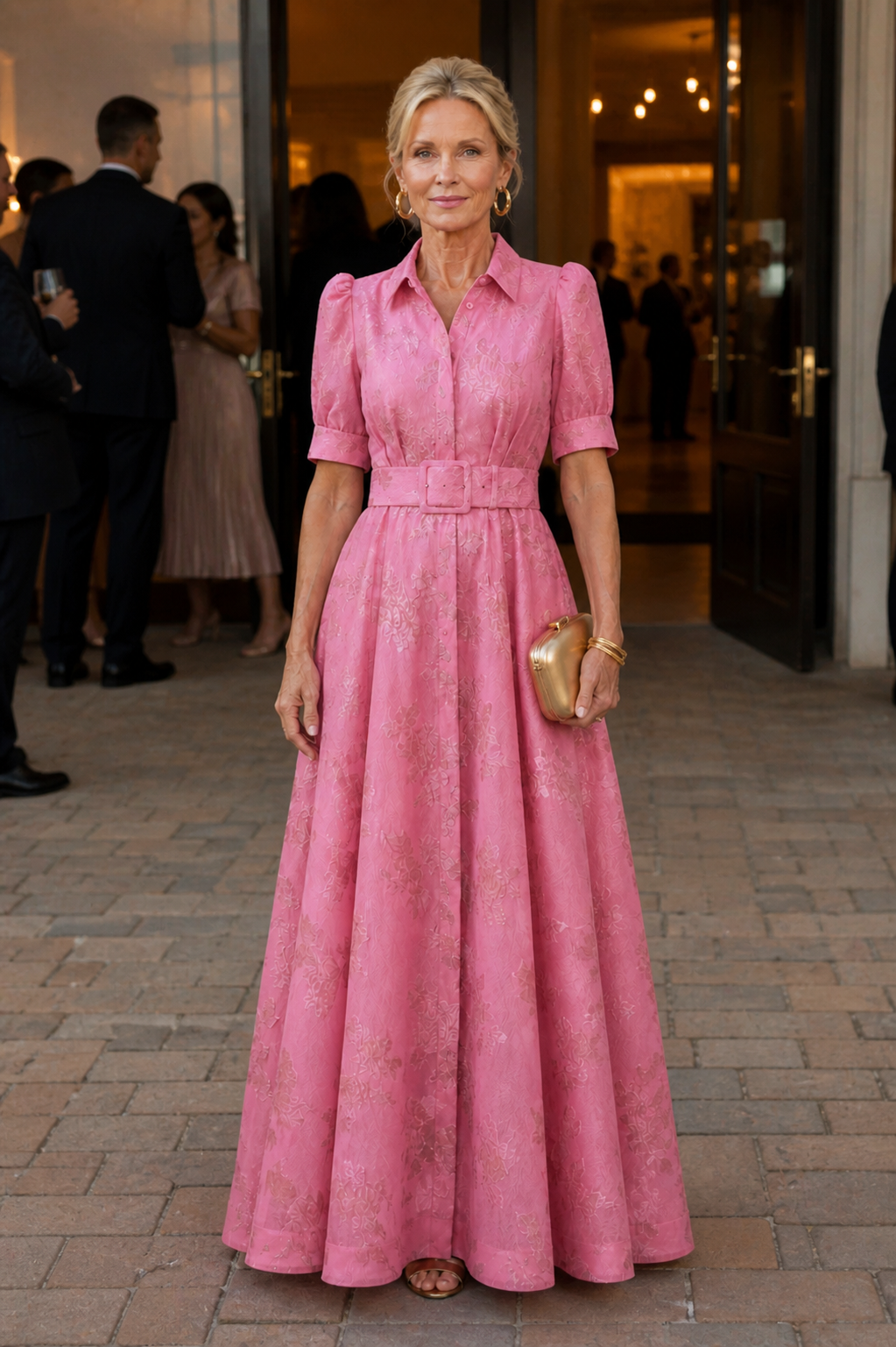 Ellis & Johnson™  | Belted Floral Maxi Dress