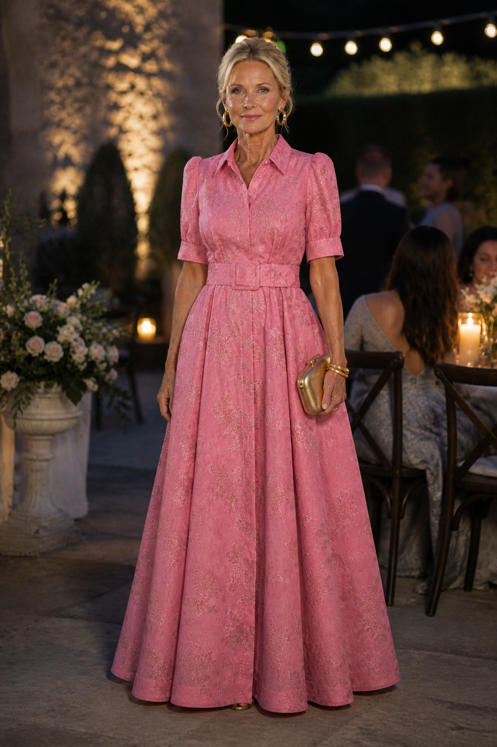 Ellis & Johnson™  | Belted Floral Maxi Dress