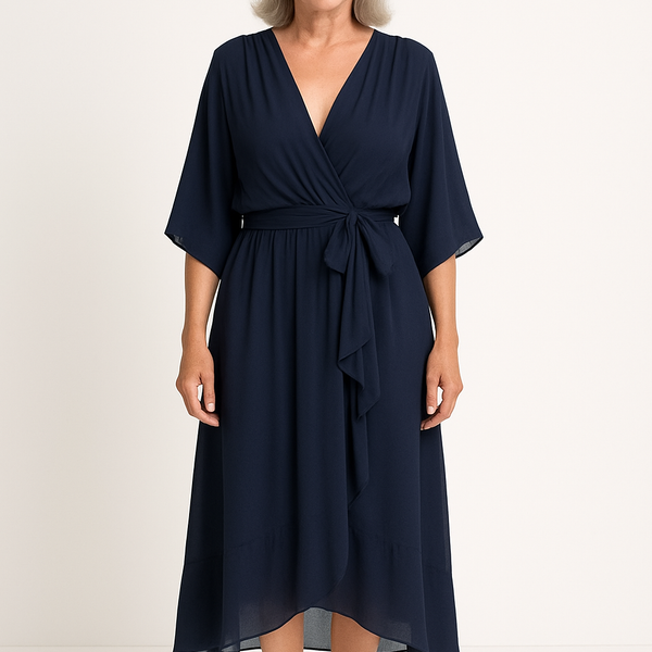 Claire™ | Tie-Waist Midi Dress
