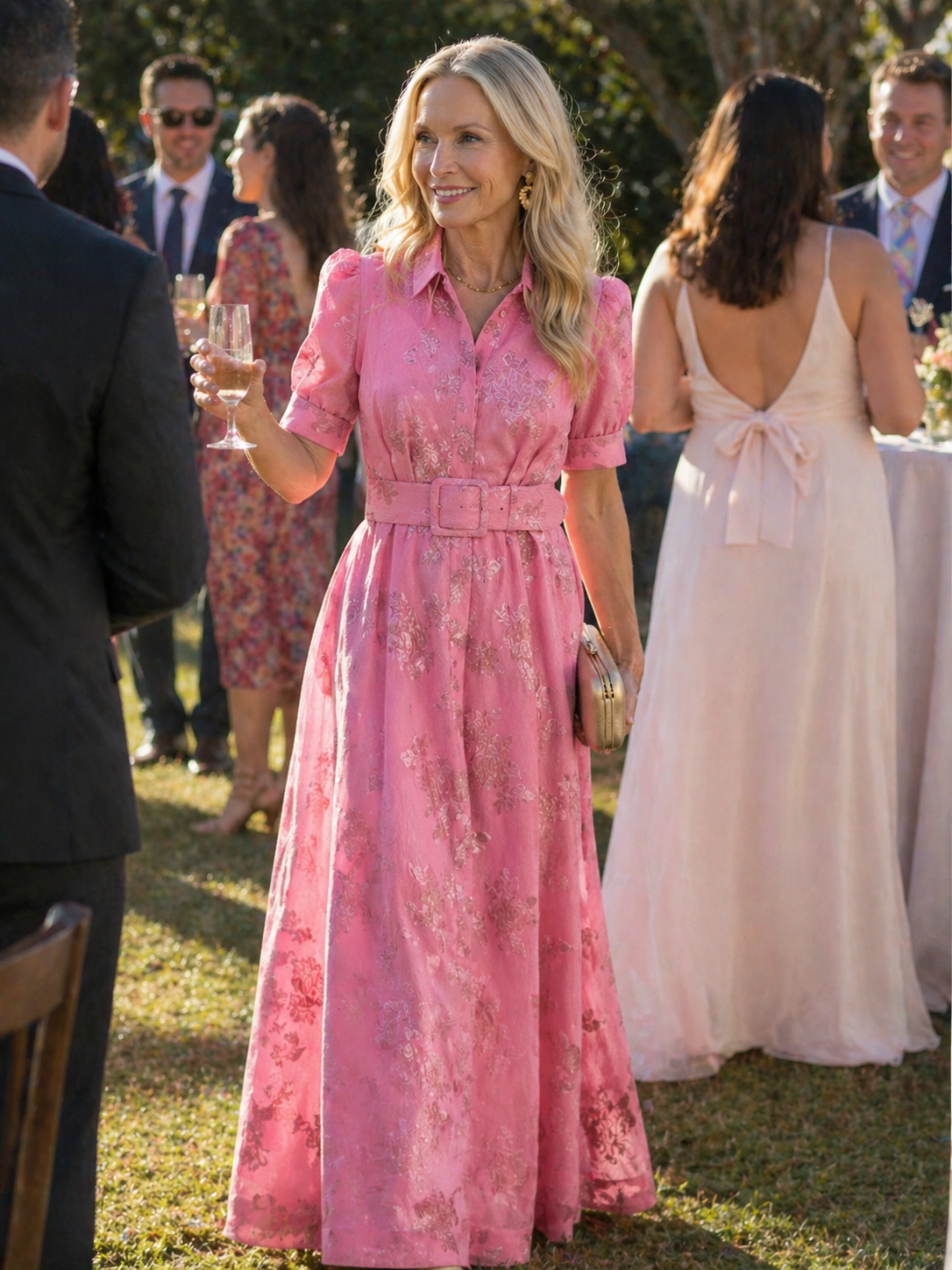 Ellis & Johnson™  | Belted Floral Maxi Dress