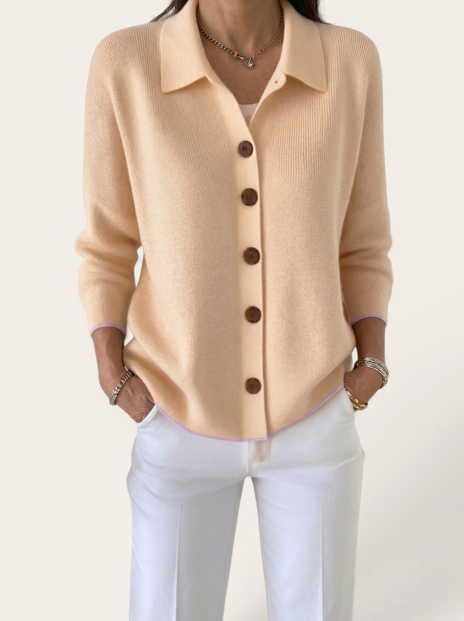 Elodie – Refined Button Knit Cardigan
