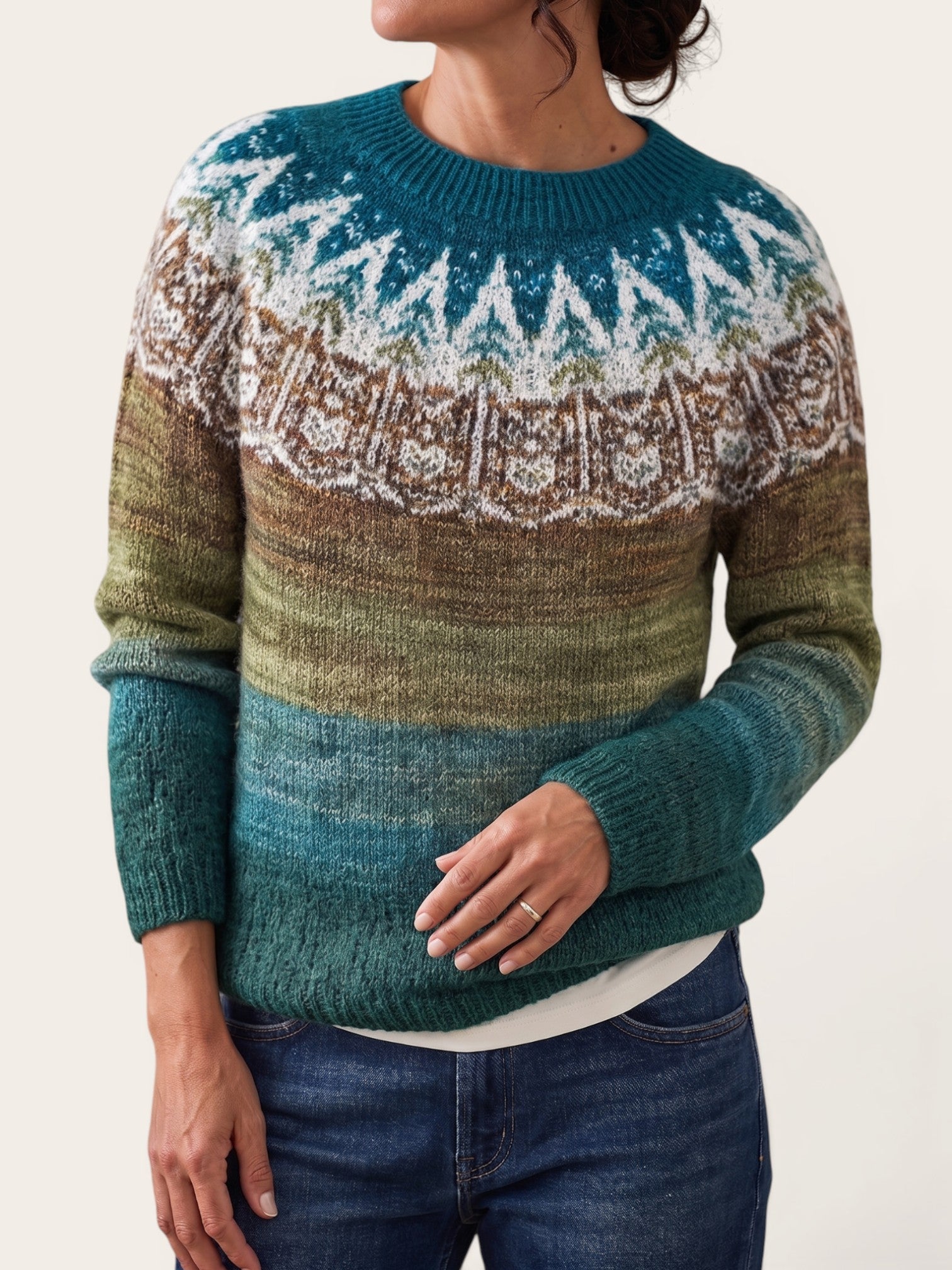 Yvanderrah – Nordic Pattern Cozy Sweater