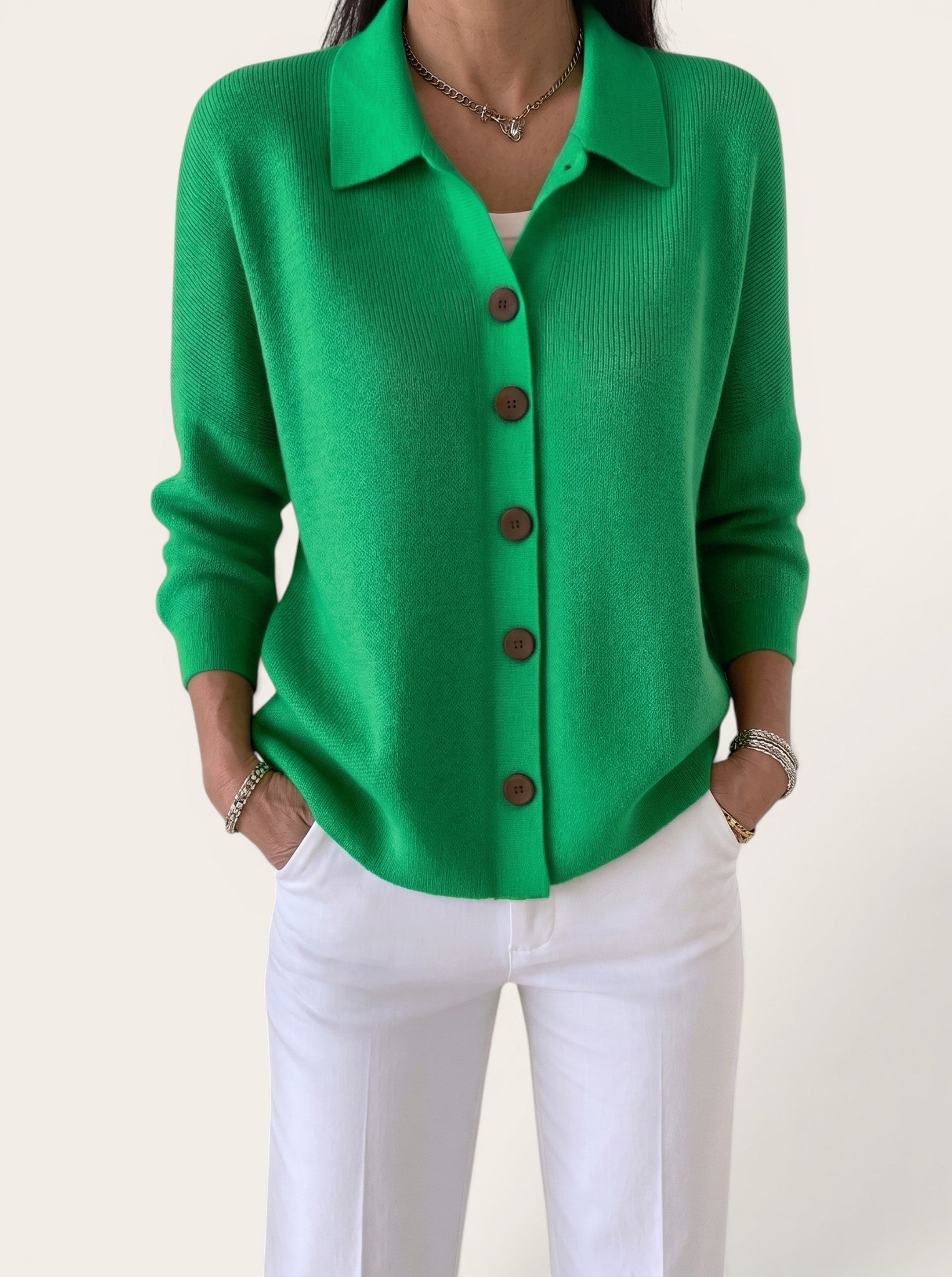 Elodie – Refined Button Knit Cardigan