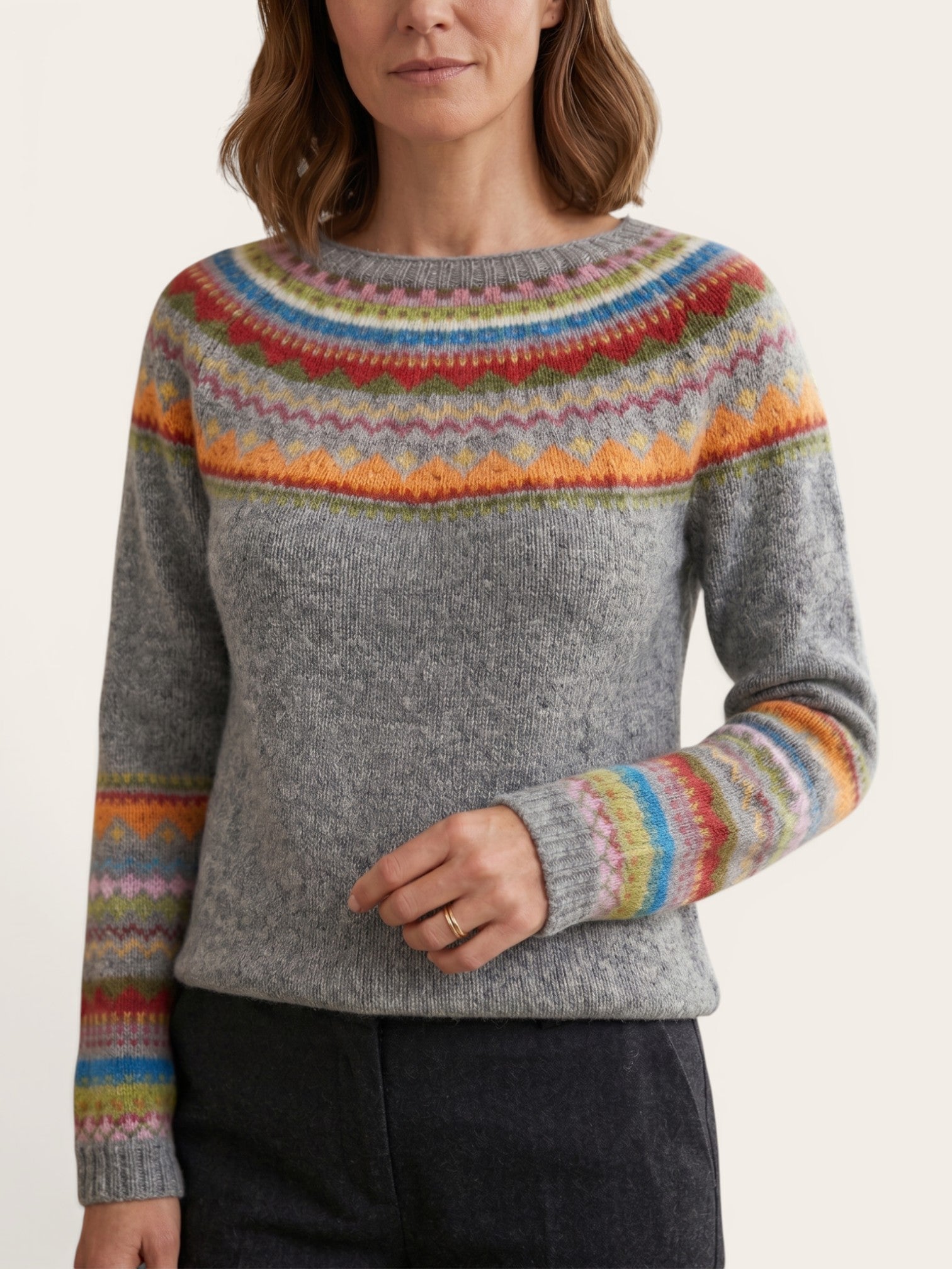 Mysa – Nordic Pattern Knit Sweater
