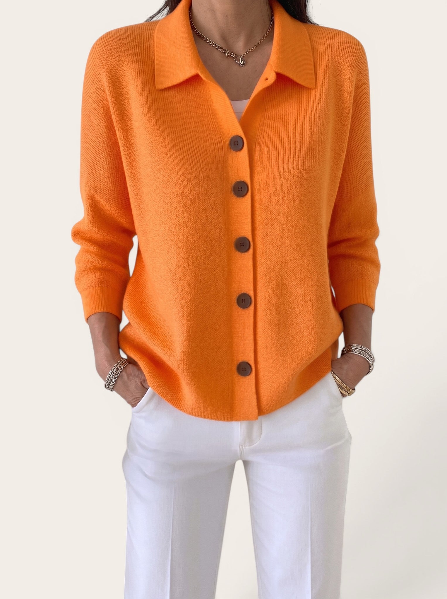 Elodie – Refined Button Knit Cardigan
