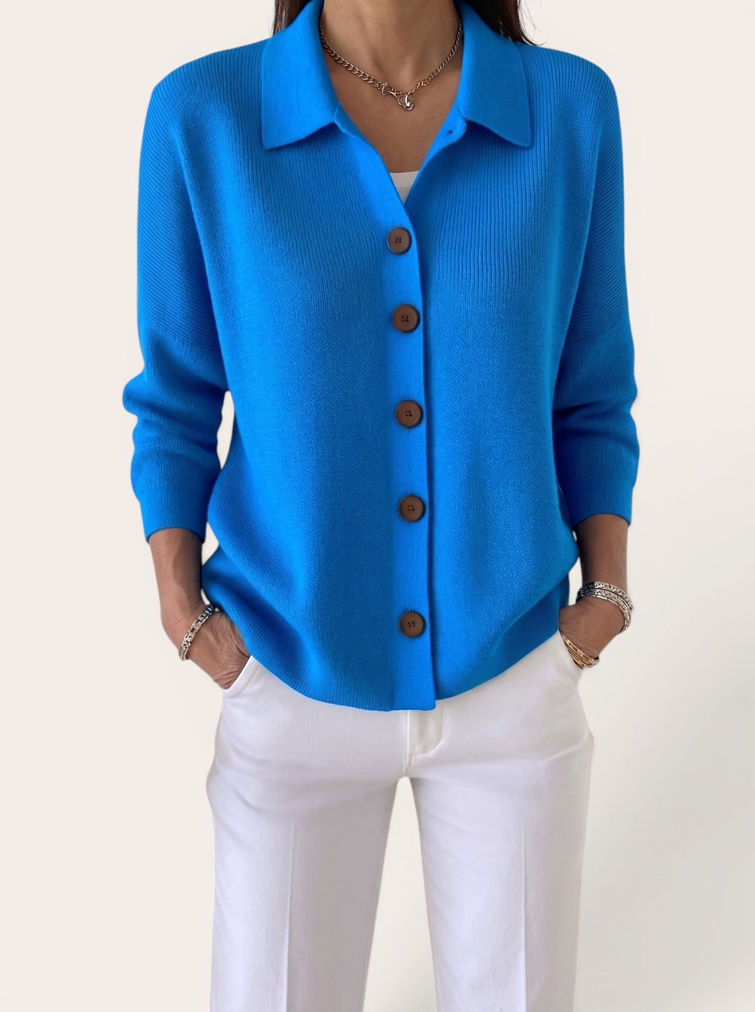 Elodie – Refined Button Knit Cardigan