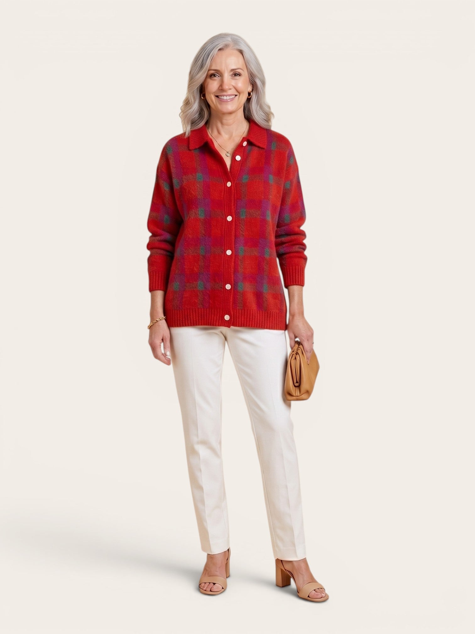 Fiora – Cosy Knit Shirt for Cold-Day Comfort
