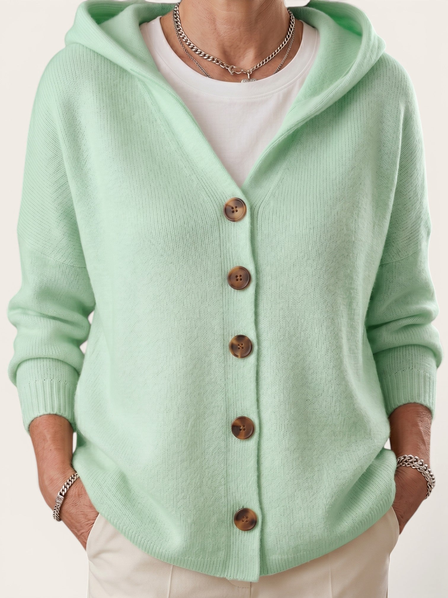 Serena – Soft Knit Hooded Cardigan