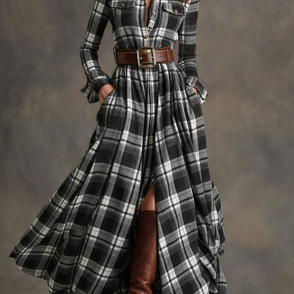 Mireline - Classic Button-Up Shirt Dress