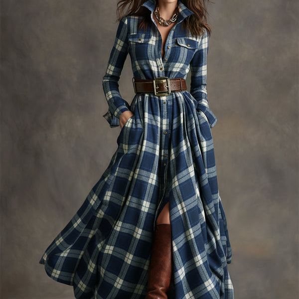 Mireline - Classic Button-Up Shirt Dress